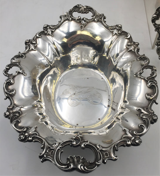 Wallace Sterling Silver Centerpiece Fruit Bowl Possibly in Grande Baroque Pattern (?)