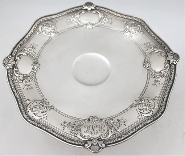 Gorham Sterling Silver Pair of 1926 Tazzas Compotes Dishes in Gregorian Pattern
