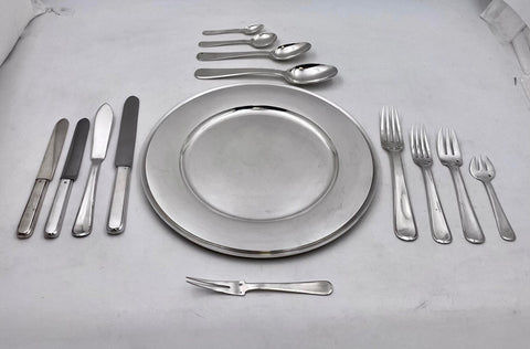 Tetard Freres Sterling Silver 160-Piece French Flatware Set in Valios Pattern