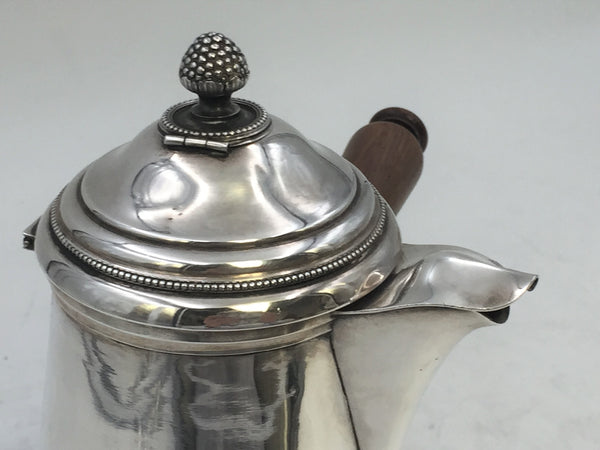 French Silver Side-Handled Chocolate Pot Circa 1900