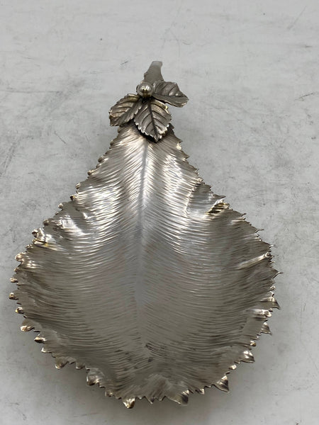 Gorham Sterling Silver Dish from 1882 in Leaf Form
