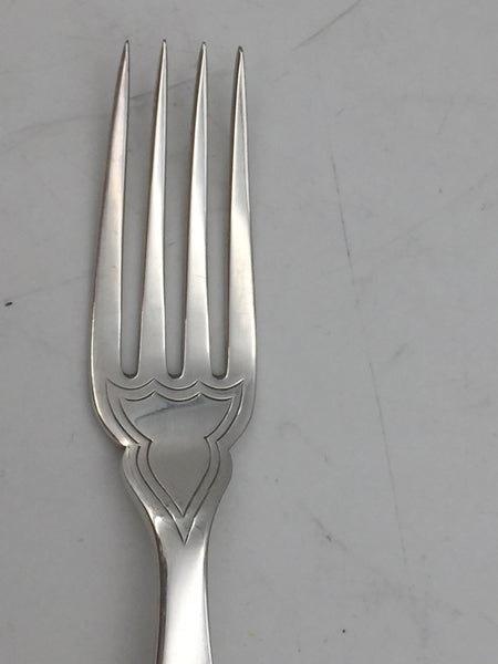 English Sterling Silver 24-Piece Fish Set from 1928 Similar to Tiffany Kings Pattern