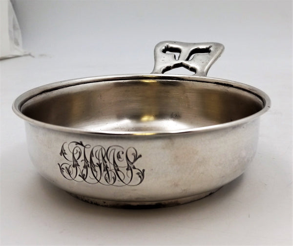 Tiffany & Co. Aesthetic Sterling Silver Porringer Dish --circa 1880s Serveware