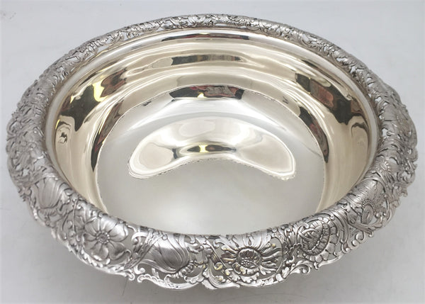 Tiffany & Co. Sterling Silver 1890s Bowl in Art Nouveau Style
